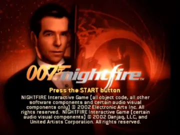 007 - Nightfire screen shot title